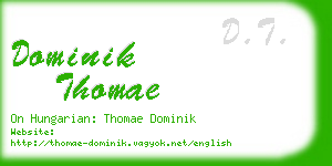 dominik thomae business card